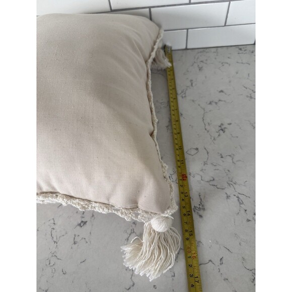 Vintage Floral Hand Crochet Lace Cushion Cover Pillowcase For  Sofa Bed 14"x14" - Picture 6 of 6